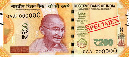 RBI 200 Notes